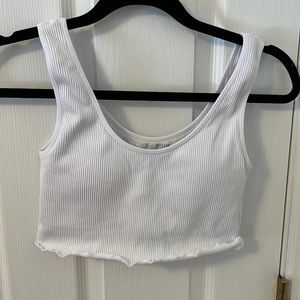White Workout Tank